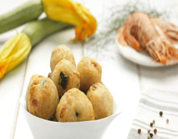 Frittelle Zucchini Gamberetti