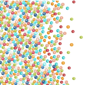 Mixed Colour Tiny Pearls 1mm - 1.8Kg