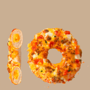 Cheeseburger Style Pizza Donut - 100g