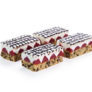 Raspberry-Stracciatella Cream Slice - 20pcs