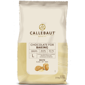 Callebaut Bakestable White Chocolate Chips 2.5Kg